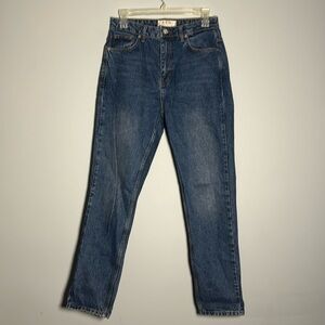 Free People We the Free High-Waisted Straight Leg Jeans Size 28